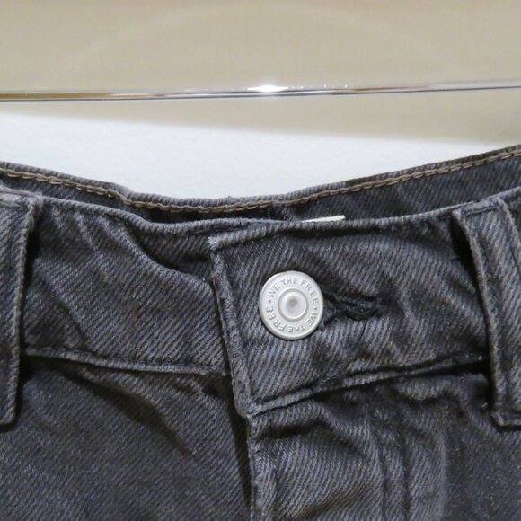 FREE PEOPLE WE THE FREE Jam Session Relaxed Capri Jean Rocksteady Black Boho NWT - Picture 7 of 15